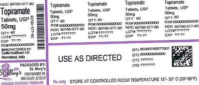 top - Topiramate 60760 577 60